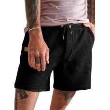 JMIERR Men's Casual 5/ 7 Shorts Waffle Elastic Waist Drawstring Workout Running Jogging Beach Sweat Shorts with Pockets