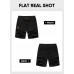 JMIERR Men's Casual 5/ 7 Shorts Waffle Elastic Waist Drawstring Workout Running Jogging Beach Sweat Shorts with Pockets