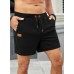 JMIERR Men's Casual 5/ 7 Shorts Waffle Elastic Waist Drawstring Workout Running Jogging Beach Sweat Shorts with Pockets