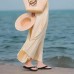 ONCAI Women's Flip Flops Comfortable Summer Beach Thong Sandals for Women with Cushion Walking Arch Support Yoga Mat Indoor Outdoor Soles