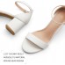 mysoft Women's Chunky Low Heels Open Toe Block Heeled Dress Ankle Strap Pump Wedding Sandals