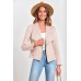 PRETTYGARDEN Women's Faux Suede Jackets 2025 Spring Fall Clothes Long Sleeve Open Front Cropped Coat Outwear