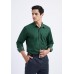 HISDERN Mens Business Dress Shirts Long Sleeve Casual Button Down Shirt Formal Inner Collar Contrast Shirt for Men Wedding