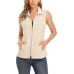 MISS MOLY Vests For Women Casual Lightweight Full-Zip Military Vest Golf Sleeveless Jacket with Pockets