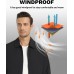 EKLENTSON Mens Lightweight Jackets Full Zip Laydown Collar Golf Light Windbreaker Jackets with Zip Pockets