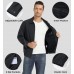 EKLENTSON Mens Lightweight Jackets Full Zip Laydown Collar Golf Light Windbreaker Jackets with Zip Pockets