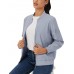 MAGCOMSEN Women's Jacket Lightweight Bomber Jackets 5 Pockets Windbreaker Zip-up Casual Moto Outwear