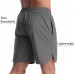 CANGHPGIN 2 Pack Men's Running Athletic Shorts 7'' Quick Dry Sports Gym Shorts with Pockets, Exercise Workout Shorts Men