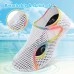 LeIsfIt Water Shoes for Women Men Wide Swim Beach Barefoot Shoes Quick Dry Aqua Socks for Pool Diving Boating River Yoga Lake Surf