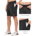 NORTHYARD Men's 7 Gym Shorts Knit Athletic Tennis Shorts for Men with Zipper Pockets for Workout Athletic Training