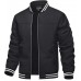 TACVASEN Men's Lightweight Jacket Casual Spring Fall Windbreaker Bomber Zip Up Coat With Pocket