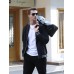 TACVASEN Men's Lightweight Jacket Casual Spring Fall Windbreaker Bomber Zip Up Coat With Pocket