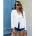 luvamia Denim Jacket for Women Distressed Jean Jackets Button Up Vintage Western Trucker Jacket Frayed Hem Pockets