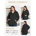 Eytino Womens Plus Size Long Sleeve Button Down Boyfriend Shirts Casual Plaid Shacket Jacket Coats(1X-5X)