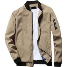 Lavnis Men's Flight Bomber Jacket Lightweight Softshell Coat Sportwear Zipper Windbreaker
