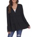 DEESHA Full Zip Up Hoodie for Women Pleated Tiered Ruffle Hooded Sweatshirts Jacket Coat Long Sleeve