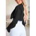 Women's Cropped Jacket Casual Zip Up Long Sleeve Lapel Crop Tops Jackets Coat