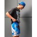 BOOMLEMON Men's Basketball Shorts Gym Training Workout Athletic Shorts Mesh Graphic Print Running Short Pants