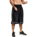 HQUEC Men's 12 Athletic Shorts Long Basketball Workout Shorts Below Knee Loose-Fit with Pockets
