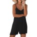 Womens Summer Casual Sleeveless Romper Loose Adjustable Spaghetti Strap Shorts Jumpsuits with Pockets 2025 Clothes