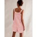 Yousify Womens Summer Casual Sleeveless Romper Loose Striped Tied Shorts Overalls Jumpsuit with Pockets 2025 Clothes