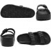 Womens Platform Sandals with Arch Support, Adjustable Buckle Beach Sandal Woman Comfort Lightweight Ultra Cushion EVA Slides