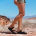 Women's Platform Sandals with Arch Support Comfortable Foam Slides Lightweight Thick Soles | Adjustable Buckle | Ultra Cushion