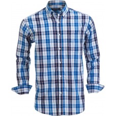 Double Pump Mens Button Down Shirts Cotton Long Sleeve Shirts Regular Fit