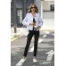 LZLER Womens Denim Jackets,Stretch Slim Fit Jean Jacket