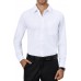 Alimens & Gentle Mens Dress Shirts 4-Way Stretch Long Sleeve Collared Casual Solid Wedding Dating Button Down Shirt