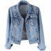 Kedera Womens Denim Jackets Distressed Ripped Long Sleeve Jean Jacket Coats