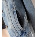 Kedera Womens Denim Jackets Distressed Ripped Long Sleeve Jean Jacket Coats