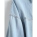 Women Denim Jacket Shacket Long Sleeve Oversize Boyfriend Jean Jacket Shirt