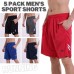 3/5 Pack Athletic Gym Mens Shorts Quick Dry Basketball Shorts with Pockets for Workout Running Casual Activewear