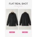 Dokotoo Casual Quilted Jackets for Women Button Down Collared Long Sleeve Shirts Spring Jackets with Pockets 2025