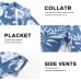 BOJIN Men's Hawaiian Wrinkle Free Short Sleeve Button Down Tropical Floral Beach Vacation Shirt