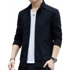 Mens Casual Windbreaker Outerwear Cotton Lightweight Jackets