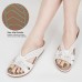 Ecetana Sandals for Women Wedge Shoes: Slip On Dressy Summer Comfortable Slides Sandals Lightweight Memory Foam Platform Shoes