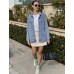 luvamia Denim Jackets for Women Trendy Long Sleeve Jean Jacket Casual Button Down Western Flat Pocket Shacket