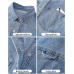 luvamia Denim Jackets for Women Trendy Long Sleeve Jean Jacket Casual Button Down Western Flat Pocket Shacket