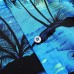SheLucki Hawaiian Shirt for Men, Unisex Summer Beach Casual Short Sleeve Button Down Shirts, Printed Palmshadow Clothing