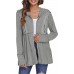 DEESHA Full Zip Up Hoodie for Women Pleated Tiered Ruffle Hooded Sweatshirts Jacket Coat Long Sleeve(Pink, Medium)