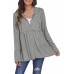 DEESHA Full Zip Up Hoodie for Women Pleated Tiered Ruffle Hooded Sweatshirts Jacket Coat Long Sleeve(Pink, Medium)