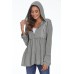 DEESHA Full Zip Up Hoodie for Women Pleated Tiered Ruffle Hooded Sweatshirts Jacket Coat Long Sleeve(Pink, Medium)