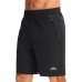 TACVASEN Men's Running Athletic Shorts 9 Quick Dry Workout Gym Shorts Lightweight Summer Shorts 3 Zipper Pockets
