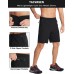 TACVASEN Men's Running Athletic Shorts 9 Quick Dry Workout Gym Shorts Lightweight Summer Shorts 3 Zipper Pockets