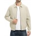 TBMPOY Mens Lightweight Jackets Casual Stylish Windbreakers for Men Light Track Jacket Laydown Collar Fall Golf Coats