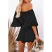 Fixmatti Women Boho Summer Romper Casual Floral Print Off Shoulder Strapless Shorts Jumpsuits