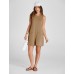 Yeokou Women's Casual Rompers Stretchy Onesie Summer Sleeveless Shorts Jumpsuits with Pockets
