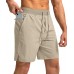 Men's Running Shorts with Zipper Pockets 7/ 5 / 9 Lightweight Quick Dry Basketball Gym Workout Athletic Shorts for Men
